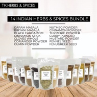 14 Pieces Indian Herbs and Spices Bundle