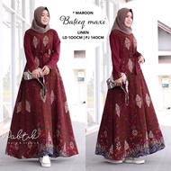 Gamis Batik Modern Baju Muslim Pesta Wanita BATEEQ Ori