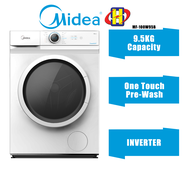 Midea Washing Machine (9.5KG) Quick Wash Inverter Front Load Washer MF100W95 / MF100W95B / MF-100W95B