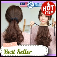 Popular Product [ READY STOCK MALAYSIA ] Sweet Lovely Pony Tail Hair Extension Wig Wavy Curly 30cmFa