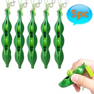 5pcs Fidget Toys Pack Portachiavi Decompression Edamame Toys Squishy Squeeze Peas Beans Keychain Cute Stress Adult Toy Key chain