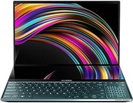 ASUS ZenBook Pro Duo UX581 15.6” 4K UHD NanoEdge Bezel Touch, Intel Core i7-9750H, 16GB RAM, 1TB PCIe SSD, GeForce RTX 2060, Innovative ScreenPad Plus, Windows 10 Pro - UX581GV-XB74T, Celestial Blue