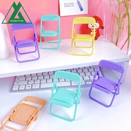 FORBETTER Mobile Phone Holder, ABS Plastic Mini Chair Phone Stand, Cute Mini Chair Decorative Foldable Mini Phone Holder Women
