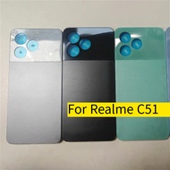 For Realme C51 Battery Cover Back Rear Door Case Housing Repair Parts