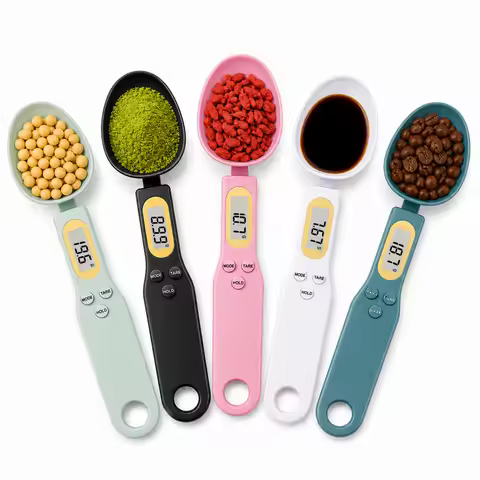 Digital Measuring Spoon Scale 0.1-500g LCD Digital Kitchen Food Scale Coffee Powder Milk Flour Mini 