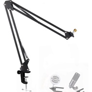 Snowball Mic Boom Arm - Heavy Duty Mic Boom Arm Desk Mount Adjustable Suspension Mic Stand Compatibl