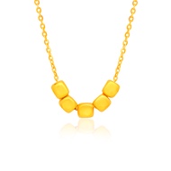 TAKA Jewellery 999 Pure Gold Necklace with Silver Chain