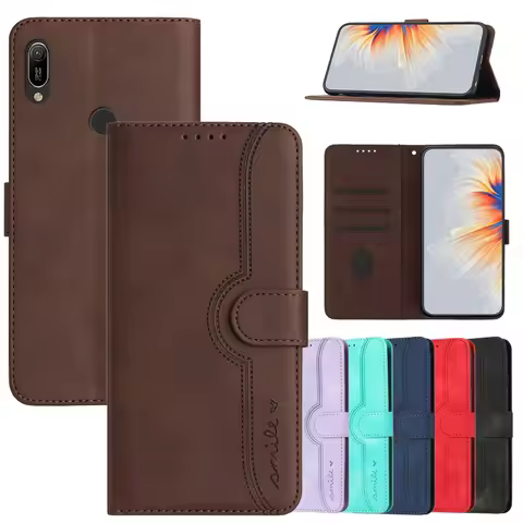 Flip Cases For P Smart Z on For Huawei PSmart Y6s Y7 Y9 Y6 2019 Y5 2018 Y5P 2020 Magnetic Stand Phon