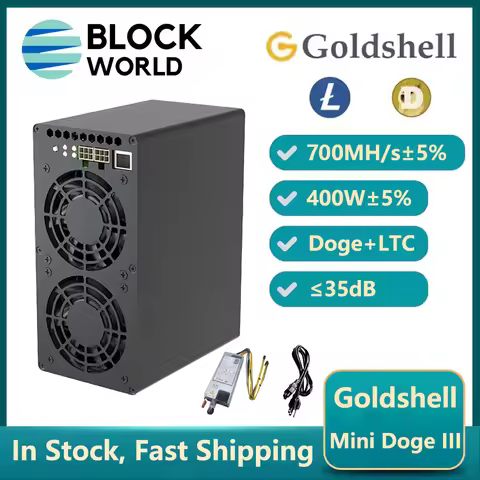 New Goldshell MINI DOGE III 700MH/S 400W Miner LTC and Doge Coin Mining Rig Mini Doge 3 Litcoin Mine