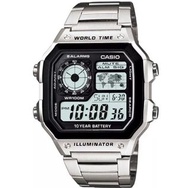 CASIO 卡西歐 世界地圖 時間 手錶  電子錶AE-1200WHD-1A