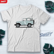 T-SHIRT TOYOTA Land Cruiser FJ40 FJ-40 FJ 40 HardTop Blue OFFROAD TSHIRT DISTRO CLOTHES
