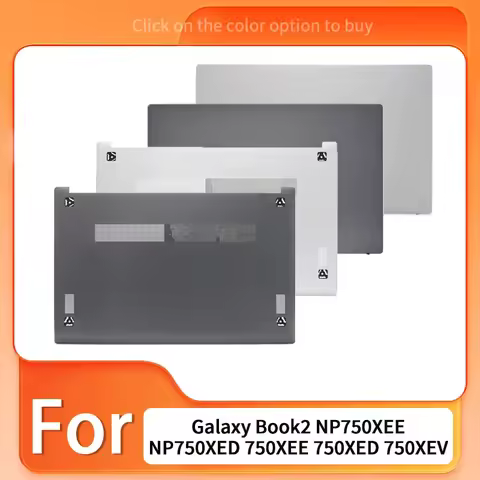 Silver/Gray New For Galaxy Book2 NP750XEE NP750XED 750XEE 750XED 750XEV LCD Back Cover Front Bezel L