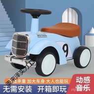 Retro Flip Baby Walker Scooter 1-4 Children's Car Side Can Sit Four-Wheeled Year Wheel Toy Mute Anti