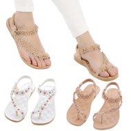 Summer Women's Bohemian Flat Slippers - Beach Sandals