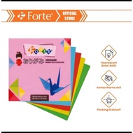 Folding paper FORTE contains 25 sheets of back and forth 80 gsm 10 x 10 cm origami folding