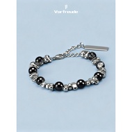 gelang couple gelang tembaga original tidak pudar gelang tangan perempuan Titanium Steel Burst Bead 
