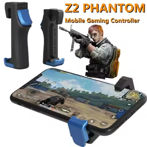 2Pcs Multi-function Mobile Gaming Controller Z2 L1 R1 Wireless Pulse 3 Burst Modes PUBG Game Trigger