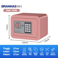 STEEL ELITE - Brankas Mini Brankas Uang dan Emas Brangkas Mini Brankas Penyimpanan Kunci Elektronik 