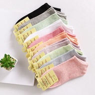 JAPANESE CANDY COLOR LADIES SHORT ANKLE LENGTH SOFT COTTON SOCK WOMEN STOKING COTTON SOCKS PEREMPUAN