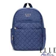 [ELLE Active]] Life Mark Series-Backpack-Denim Blue