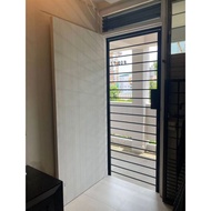 [New Door + Gate + Digital Door & Gate Locks] 3x7ft New Door + 3x7ft New Gate + ZEUS S-680 Door Lock