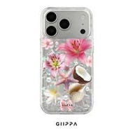 1 Piece Lily & Ocean Element Design Phone 17 Pro Max Case, Suitable For Phone 16 Pro Max, 15 Pro Max