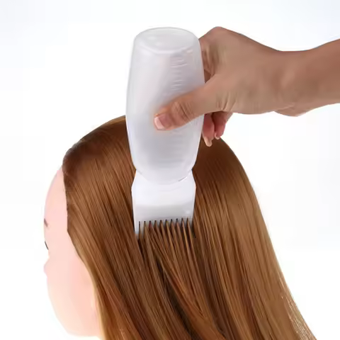 120ML Empty Hair Dye Bottle With Applicator Brush Dispensing Salon Hair Coloring Dying Refillable Bo