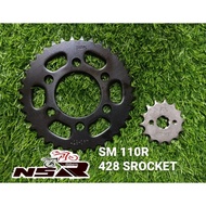 428 SM SPORT 110 R FRONT & REAR SPROCKET SM SPORT 110R