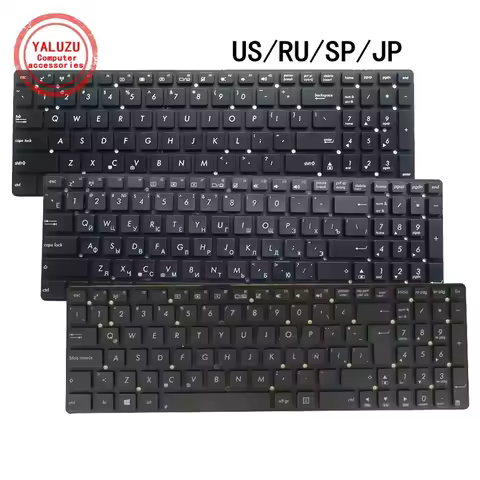 US/RU/SP/JP NEW Laptop Keyboard For ASUS R500V R700V K55A K55V/VJ/VD K55DE K55N K750J K751 K751M/MJ 