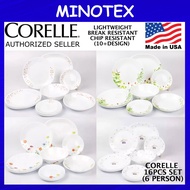 (10+ Design) Corelle Classic 16pcs Dinnerware Set Livingware Tableware Set Pinggan Corelle Mangkuk M