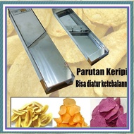 Alat Dapur Parutan Keripik Kentang Singkong Ubi Sukun serbaguna stainless