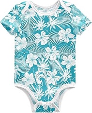 Baby Girls' Bodysuits Llama Alpaca Cactus Short Sleeve Cotton Baby Clothes For Girls 0-24 Months Bla