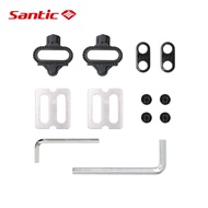 Santic MTB Bicycle Pedal SPD Lightweight Cycling Pedals with Cleats Included for BMX Spin Trekking Bike Accessories