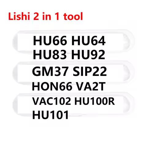 Lishi 2 in 1 HU66 HU92 GM37 HU100R HU64 HON66 SIP22 HU101 HU83 VAC102 VA2T Locksmith Tools