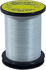 TIEMCO C Waxed Thread 332.8 ft (110 m) 8/0 White