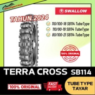 Swallow Terra Cross SB114 Motorcycle Tube Type Tyre 110/100-18 110 90 19 80/100x21 tiub type tayar t