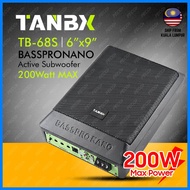 TANBX BASSPRONANO TB-68S 6”x9” Car Active Subwoofer 200Watt MAX TANBX Underseat woofer