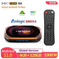 HK1RBOX X4 Set Top Box S905X4 128G Android 11 8K Dual Band Network HD Player TVBOX