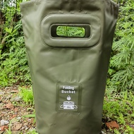 Foldable Folding Pail Lightweight Portable Water Pail Large Capacity for Fishing