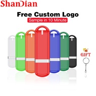 SHANDIAN (1PCS Free Custom Logo) USB Flash Drive 128GB Free Key Chain Pen Drive 64GB Mini Pendrive 32GB Color Printing Flashdrive 16GB Business Gift Thumbdrive 8GB Memory Stick 4GB