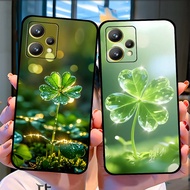 Realme 9 4G/ 9i/ 9 Pro/ 9 Pro+ phone case with Four-leaf clover shape brings luck, fortune and peace