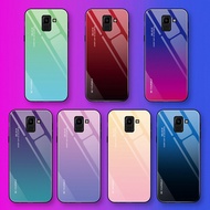 Gradient Tempered Glass Case For Samsung Galaxy Note 9 S8 S9 J8 J6 A6 A8 Plus A7 2018 A52 A72 5G Pro