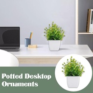 Simulation Plant Potted Fake Flower Decoration Fake Decoration Home Indoor Desktop Flower Y7w0