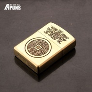 Creative Gift Mountain Ghost Spend Money Double-Sided Carved Kerosene Lighter Classic Old-fashioned 