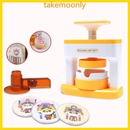 TAK DIY Pin Badge Button Maker Badge Maker Press Machine with Multiple Mold Sizes