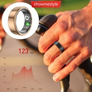 SMS R02 Smart Ring Stainless Steel IP68 Waterproof Health Tracker Heart Rate Blood Oxygen Multi Spor