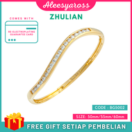 [BG5002] Gelang Tangan BERALUN ZHULIAN Gold Plated Bangle Jewellery Emas Saduran gelang zhulian orig