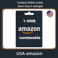 【nonstorable】Amazon US Gift Card 100-500  USD【Rapid consumption】【Don't buy it outright】