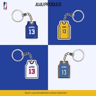 Pickled Pepper Paul George 76ers Keychain Cartoon Jersey Men s Creative Car Accessories Backpack Zip