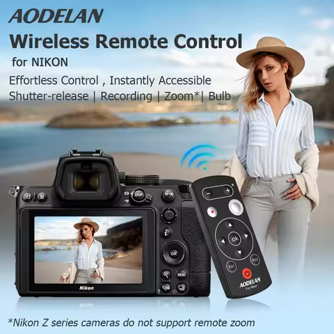 Replace Nikon ML-L7 Wireless Bluetooth Camera Remote Control Shutter Release for Nikon Z30 Z6II Z7II